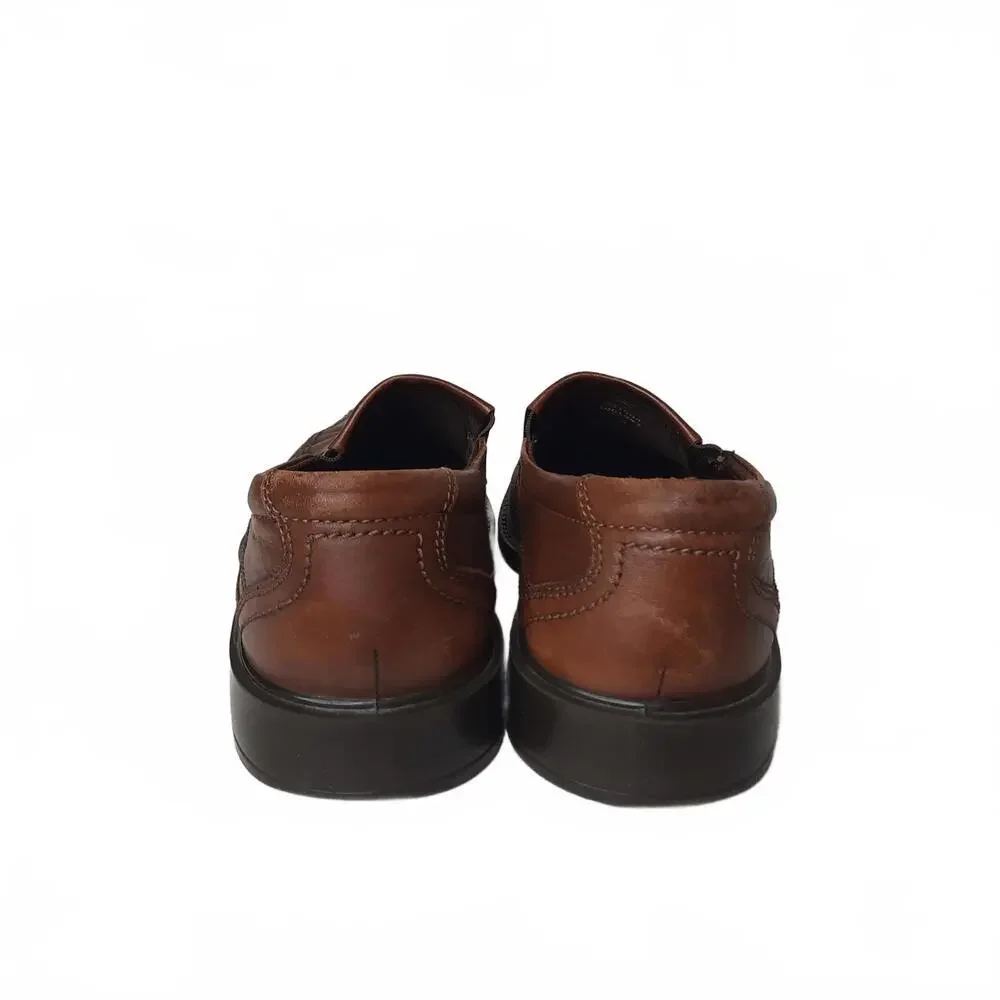 Ecco Men's Brown Leather Slip-On Loafers Size‎ 43